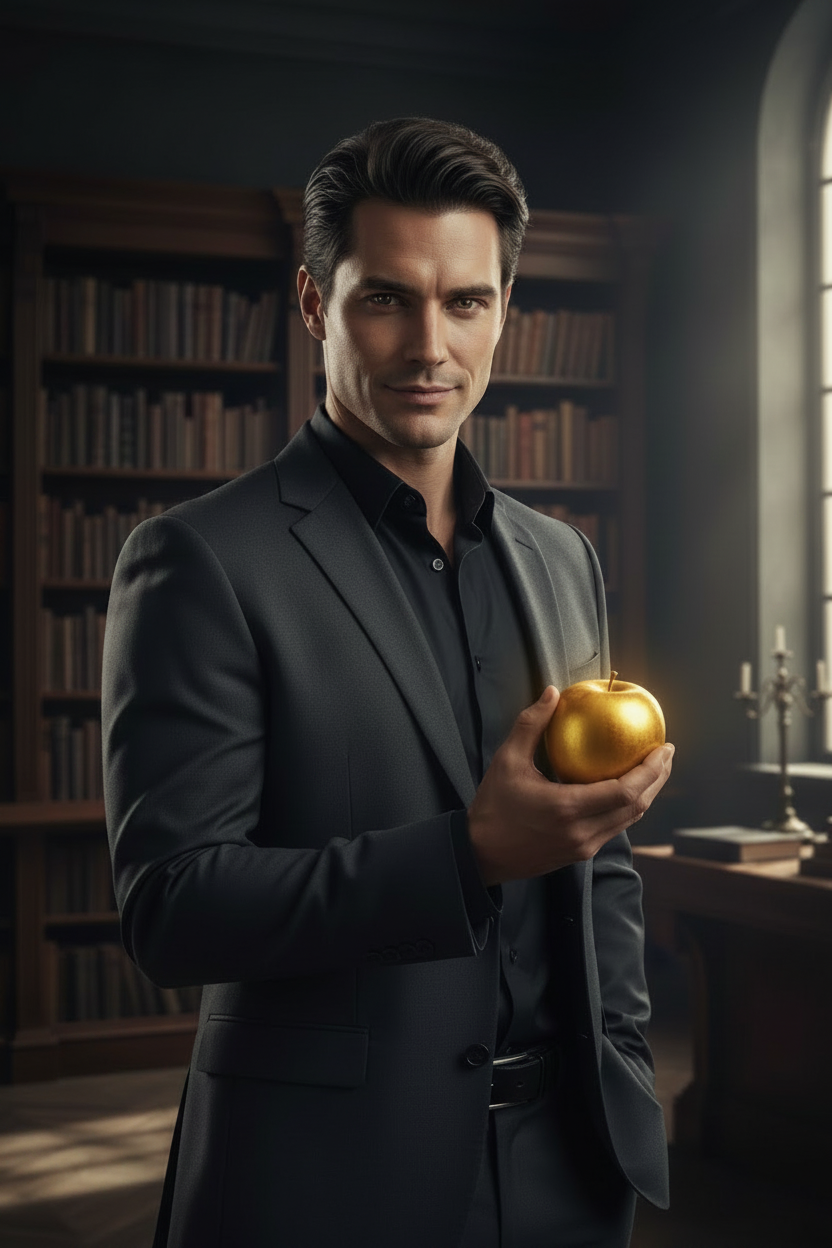 The Golden Apple - slightly orange demon
